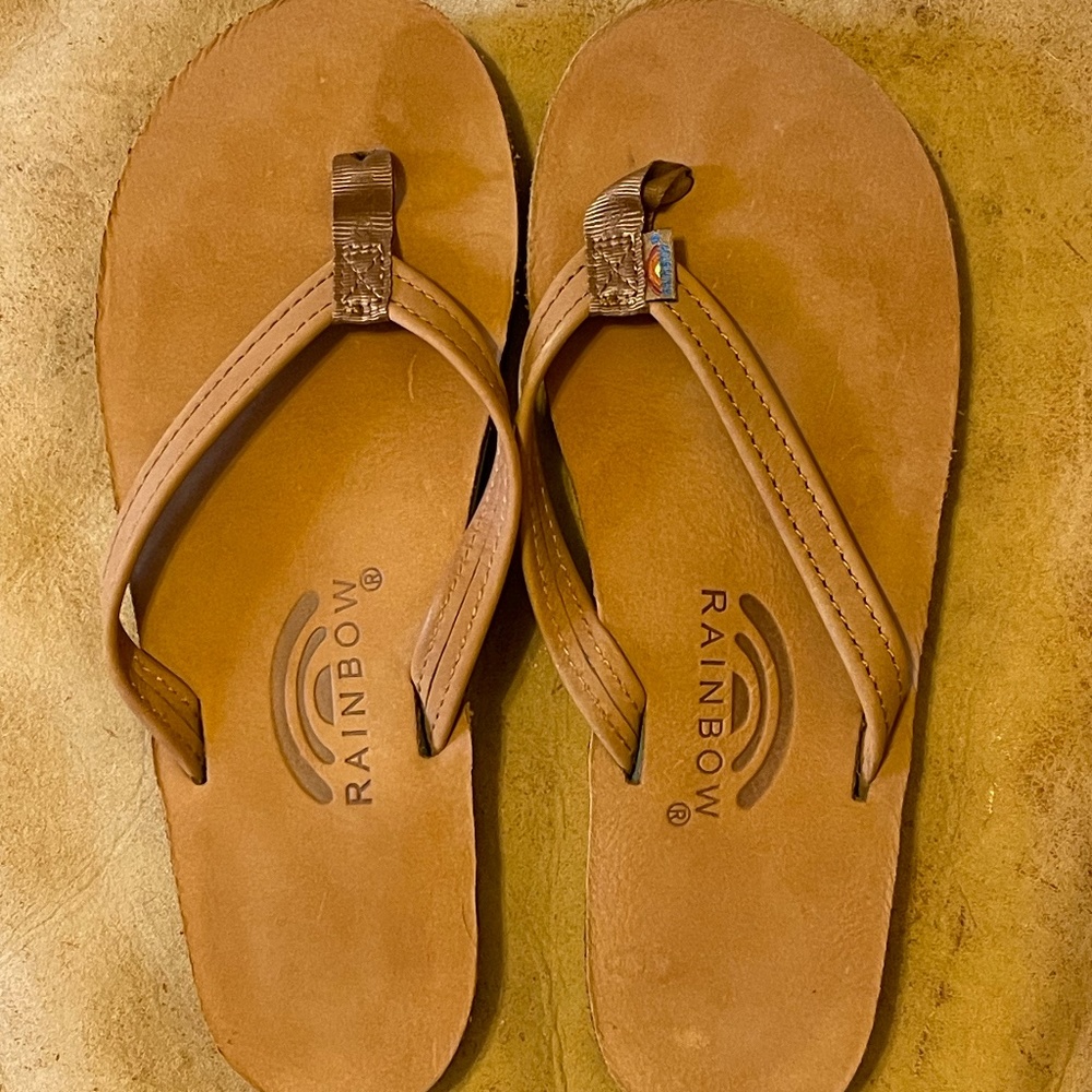 Rainbow Narrow Strap Sandals